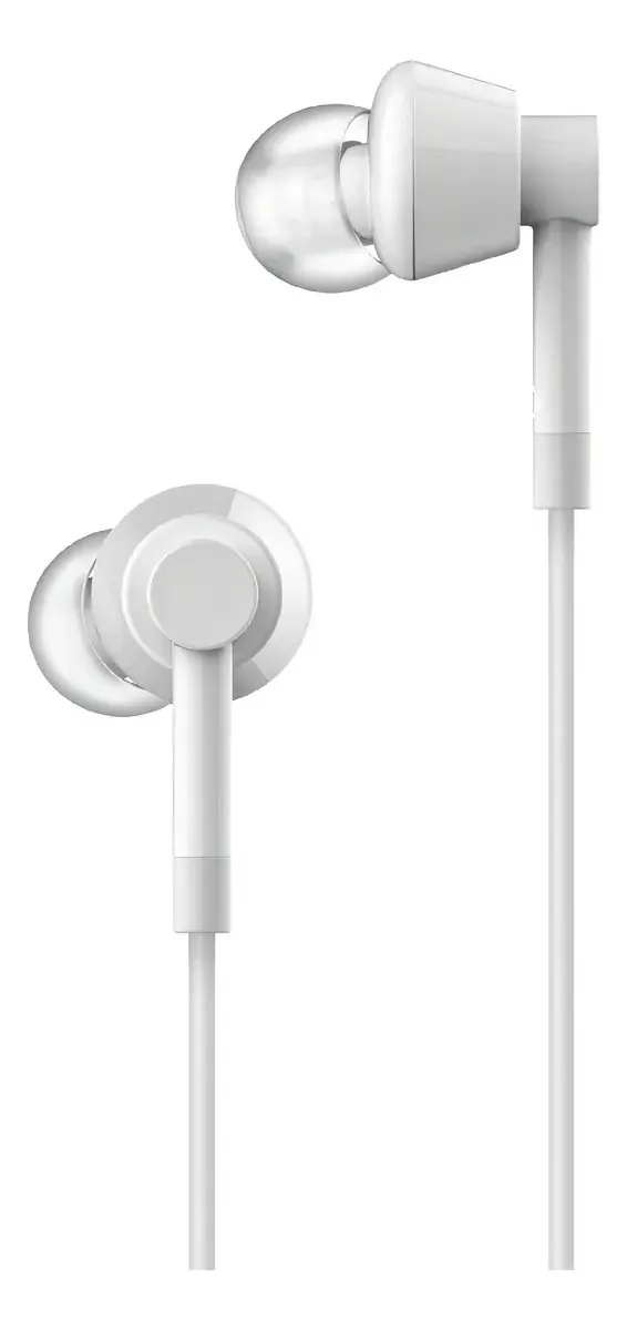 Fones de ouvido viva-voz ergonômicos confortáveis Nokia Wired Buds - brancos