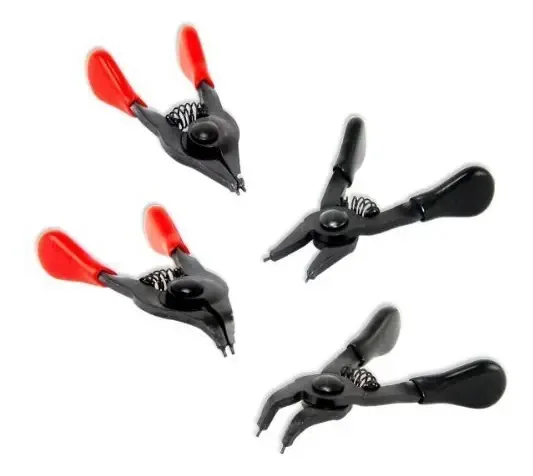 Conjunto de 4 mini alicates de anel de retenção