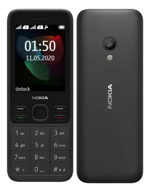 Telefone Celular Nokia 150 Para Idosos Dois Chips Bluetooth Cor Preto
