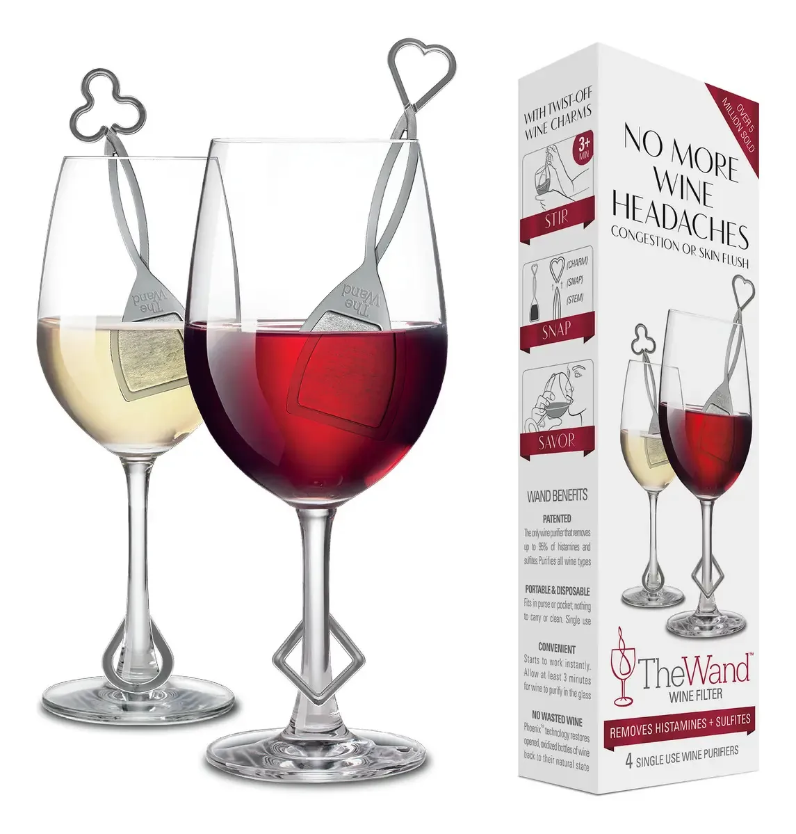 Kit de acessórios para vinho PureWine VINO4 - 4 peças