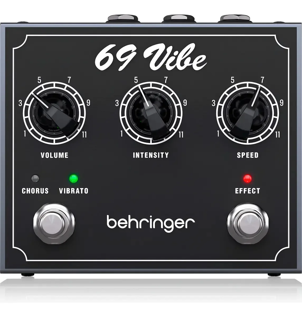 Pedal de efeitos de vibração Behringer 69 Vibe, cor preta