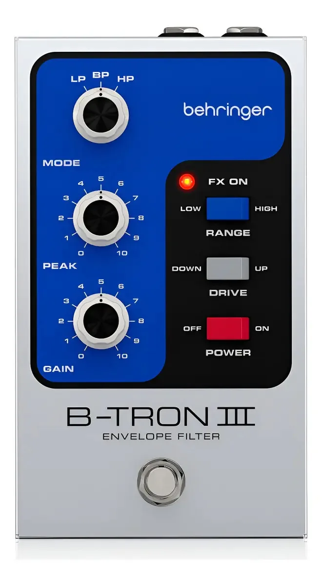 Pedal de efeitos de filtro de envelope Behringer B-tron Iii, cor azul