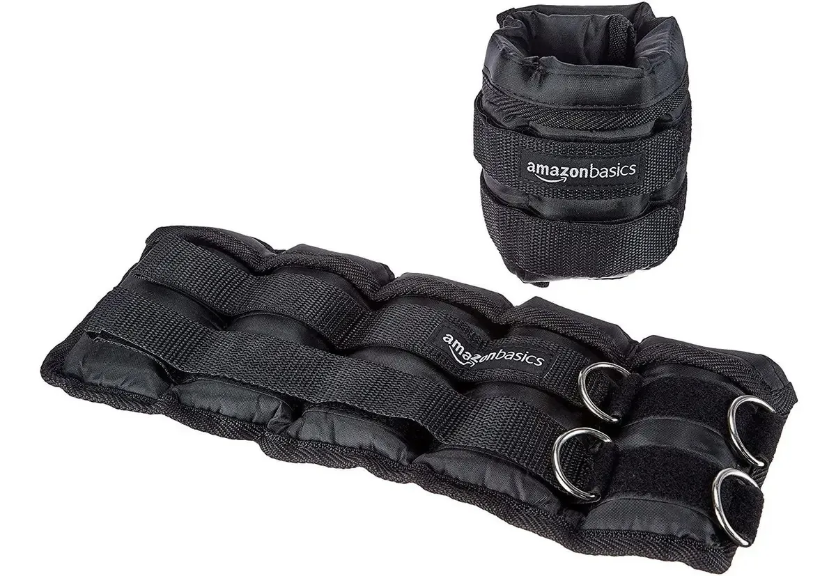 Amazonbasics - Tornozeleiras ajustáveis para treinamento F