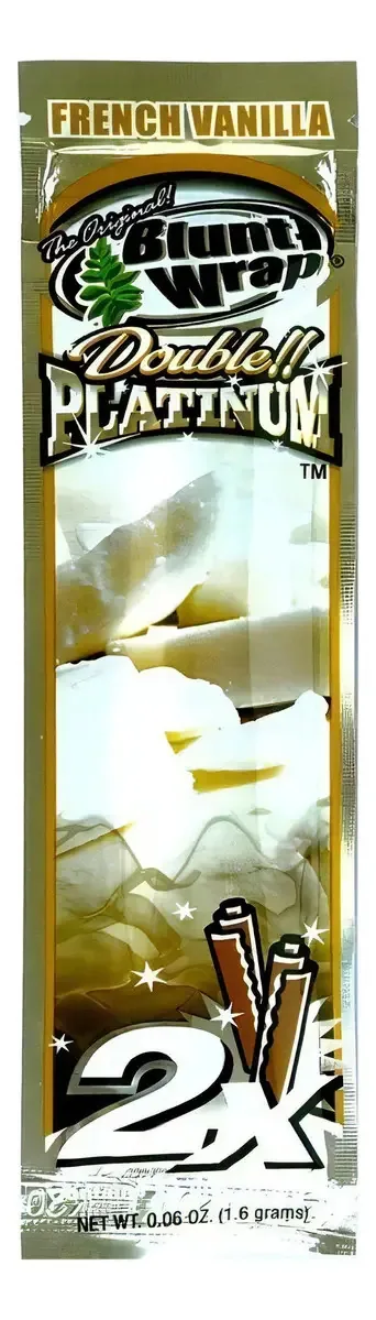 Papéis Não Branqueados Blunt Wrap Baunilha 110mm 2 Folhas