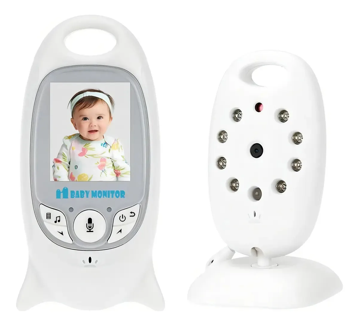 Babá Eletrônica Visão Noturna LCD Sem Fio Com Câmera e Monitor de 2"