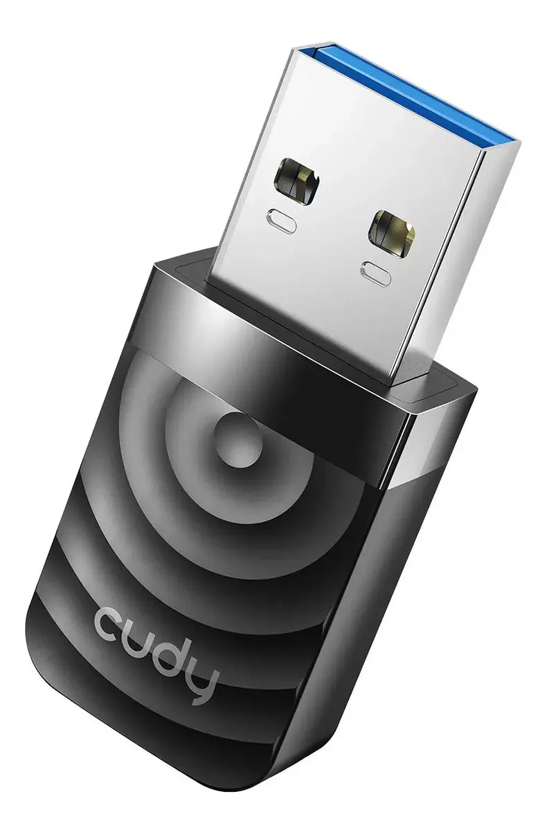 Adaptador de Rede Sem Fio Cudy Wu1300s USB, WLAN, Taxa de (máx) 867 Mbit/s, Cor Preto