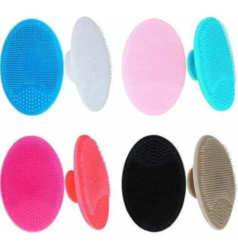 Almofadas esfoliantes de silicone Tatuo 8 para limpeza de pele
