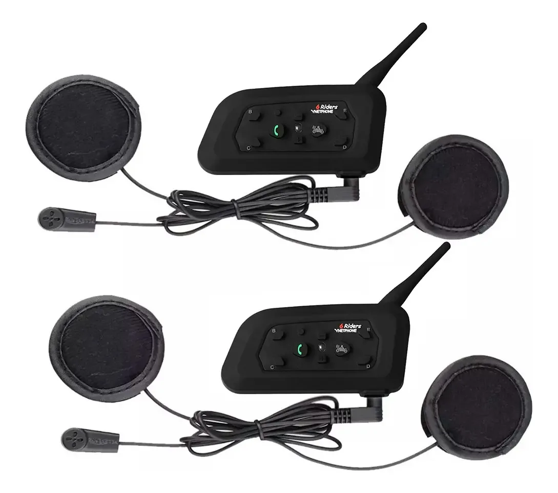 Kit de intercomunicação Bluetooth Handsfree e capacete estéreo