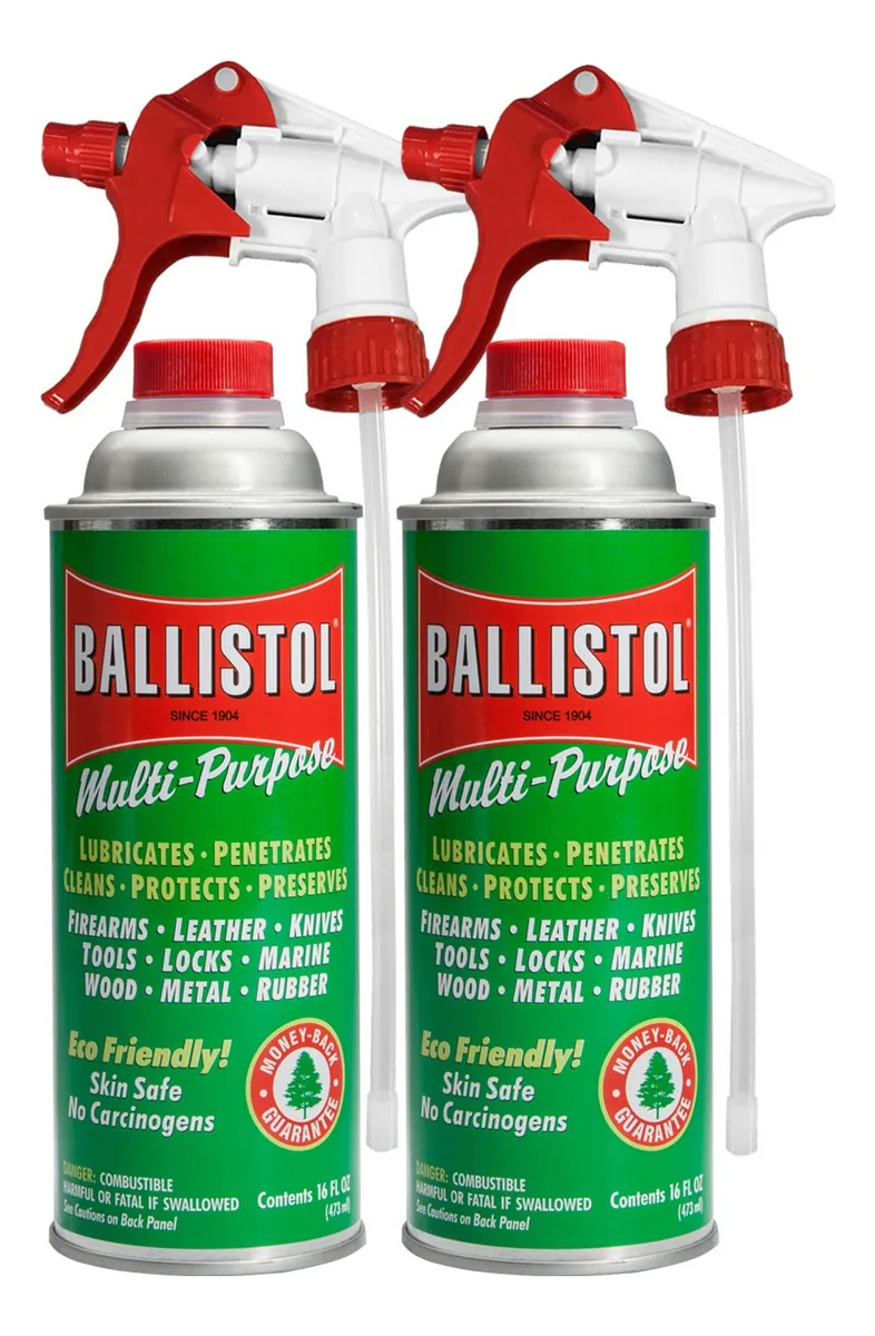 Limpeza Lubrificante Multiuso Ballistol, Protetor, 16 Onças, Com Pulverizador (pacote De 2)