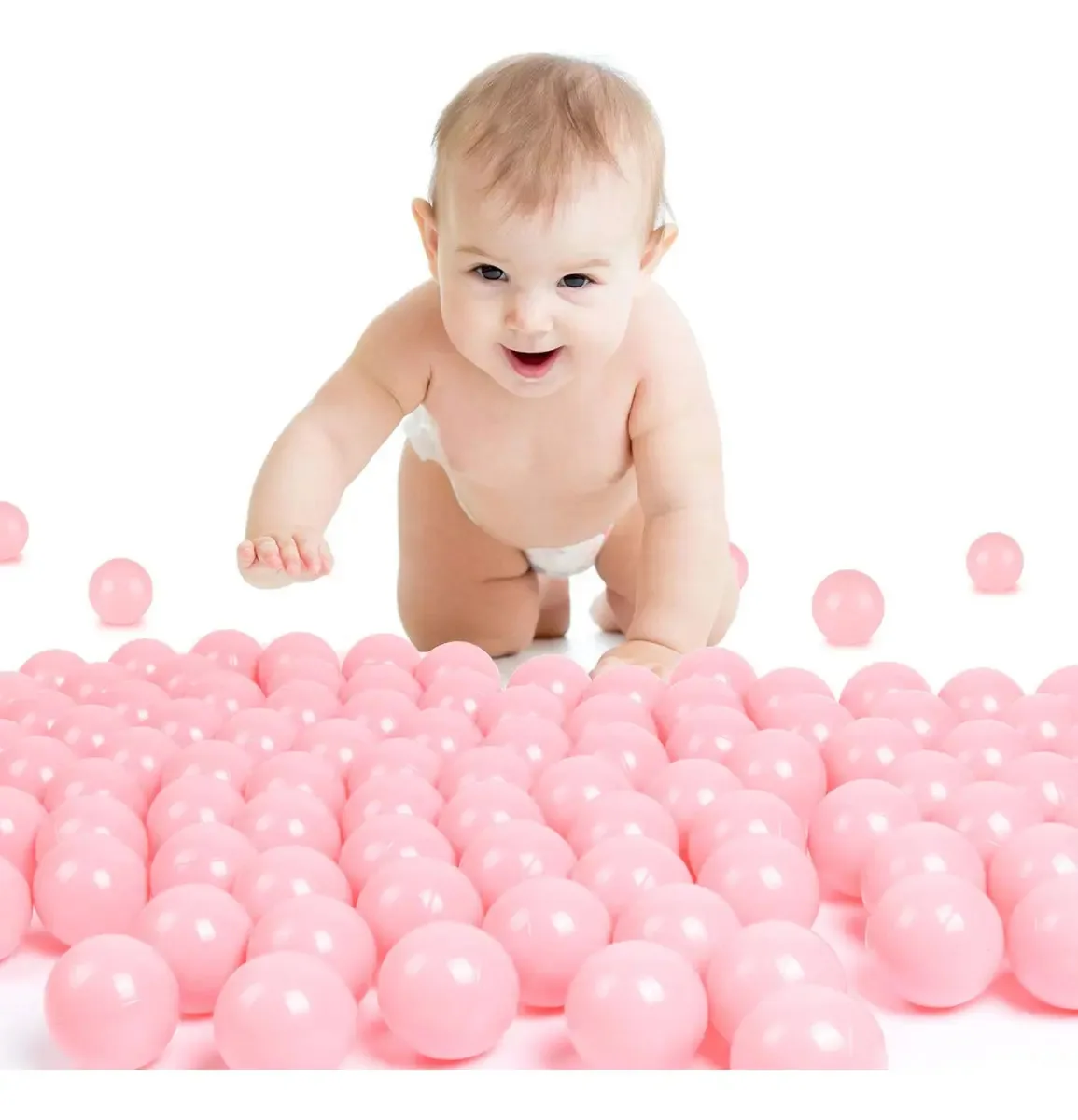 Piscina de Bolinhas Trendbox Cor Rosa Claro