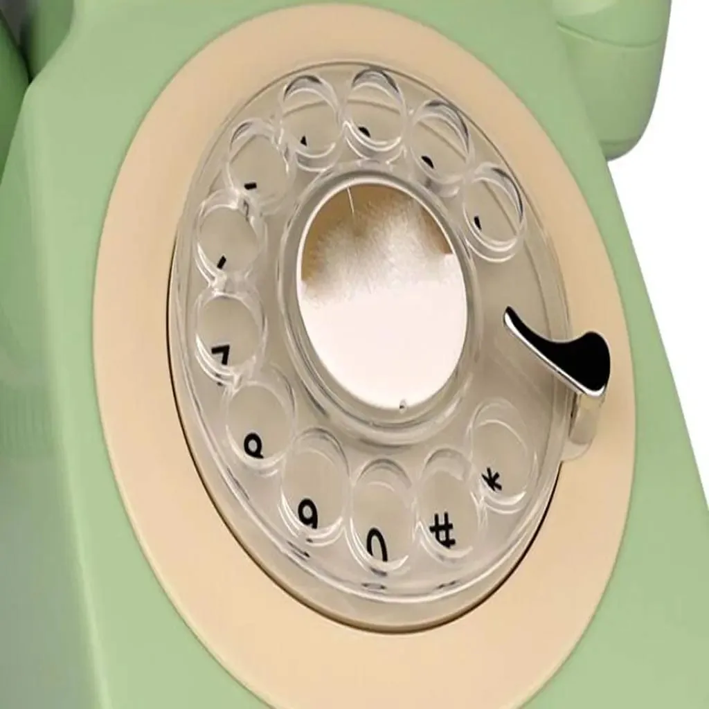 Telefone retrô Cmjsgg, telefone retrô, telefone giratório clássico vintage, telefone giratório antigo com cabo, telefone fixo para casa, escritório, hotel