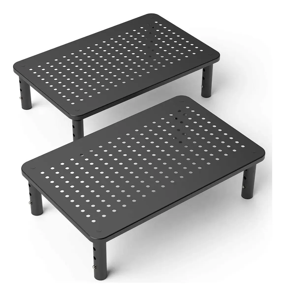 Pacote de 2 suportes de monitor de PC para porta de computador
