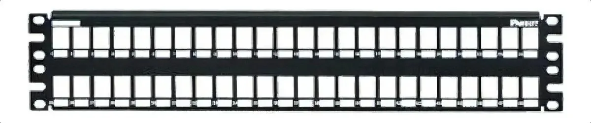 Painel de patch RJ/VC Commscope Cat5e/Cat6/Cat6a de 24 portas