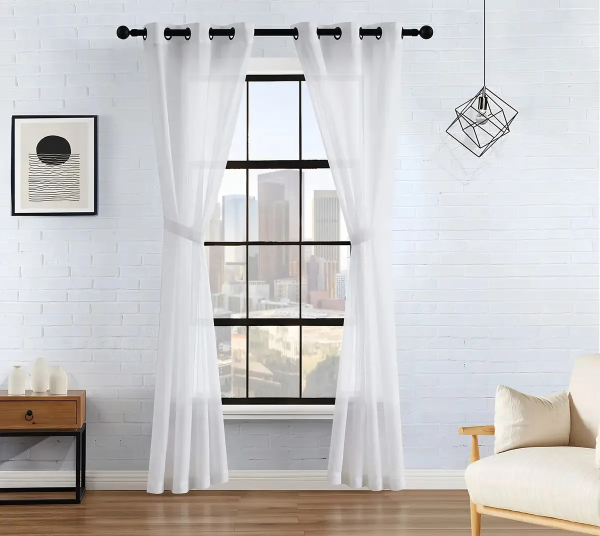 Lucky Brand Sierra - Cortinas de janela texturizadas com