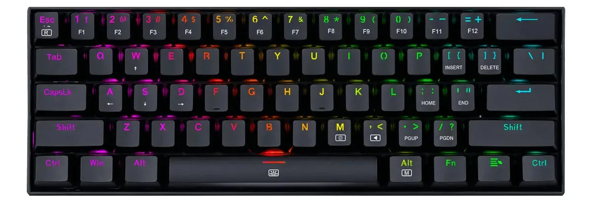Teclado Mêcanico Redragon K630rgb Usa - Preto