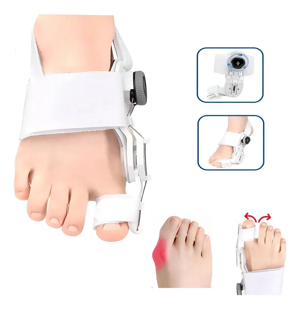 CORRETIVO DE JOANETE HONGXINDE DA0063X Splint, branco, tamanho m