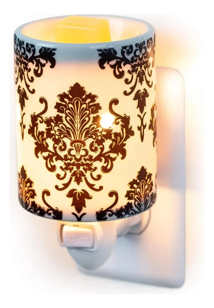 Aquecedor de cera aromático com plugue Color Iv Damask