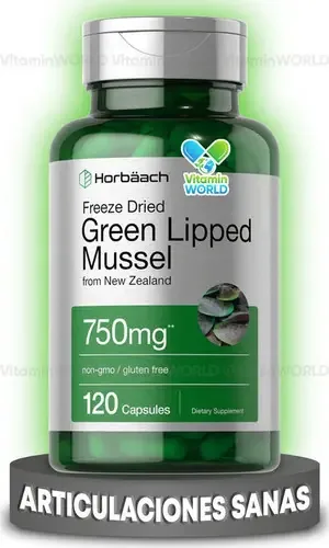 Mexilhão com lábios verdes Horbaach Mexilhão com lábios verdes 60 cápsulas de sabor insípido