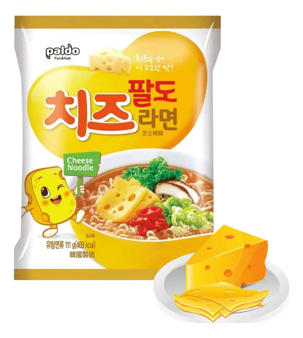 Lamen Coreano Sabor Queijo Picante Cheese Ramyun Paldo