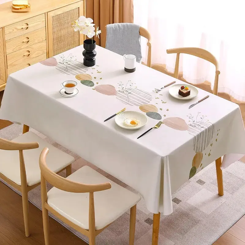 Toalhas de mesa retangulares impermeáveis em PVC 1,4x2,2m Cor C