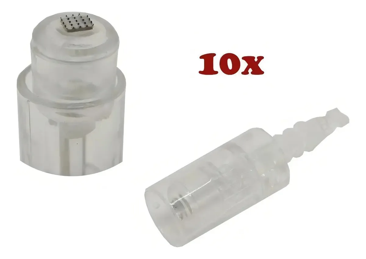 Kit 10 Cartuchos 3D Nano Caneta Dermapen Dr. Pen M7 Micro Agulhas de Titânio