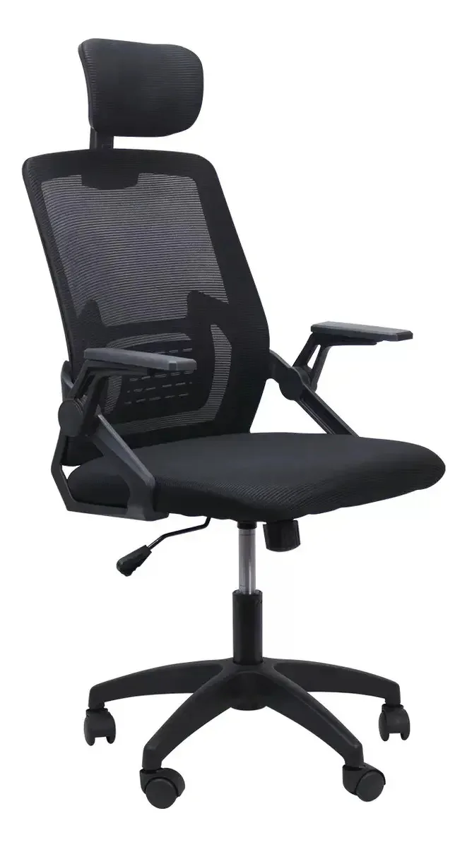 Cadeira de escritório ergonômica de malha preta - Cadeira de escritório GAOY