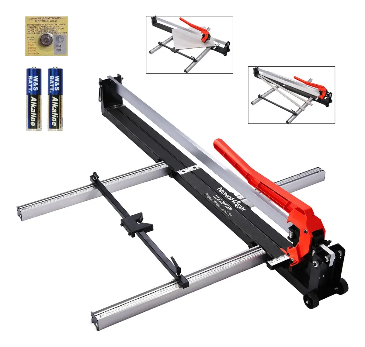 Cortador de piso de porcelanato Guia a laser de 100 cm Cortador manual de piso de azulejo Cortador de azulejos de 100 cm Cortador de azulejos ou rolamentos de piso Laser infravermelho