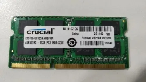 Memória RAM 4GB 1 Crucial CT51264BC1339