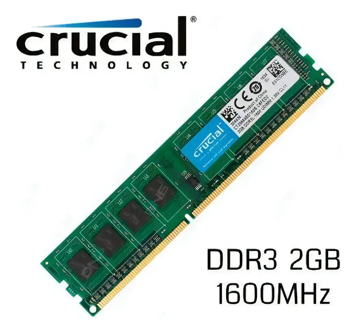 Memória RAM 2GB 1 Crucial CT25664BD160B