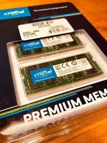 Memória RAM 32GB 2 Crucial CT2K16G4S266M