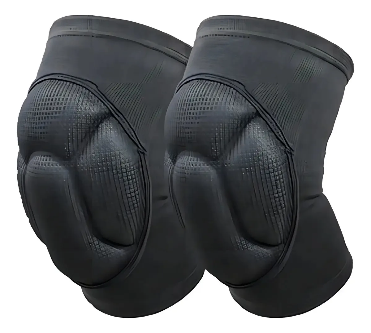 2 joelheiras protetoras Basketball Black D1162 tamanho U