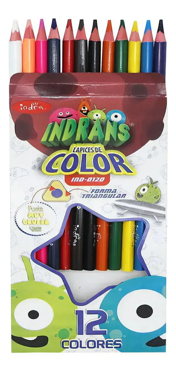 12 lápis de cor para colorir escolares e artigos de papelaria escolares