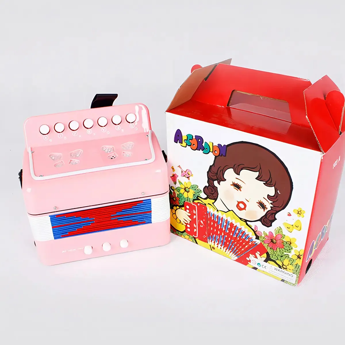 Yutuo YUTUO Concertina Rosa Brilhante