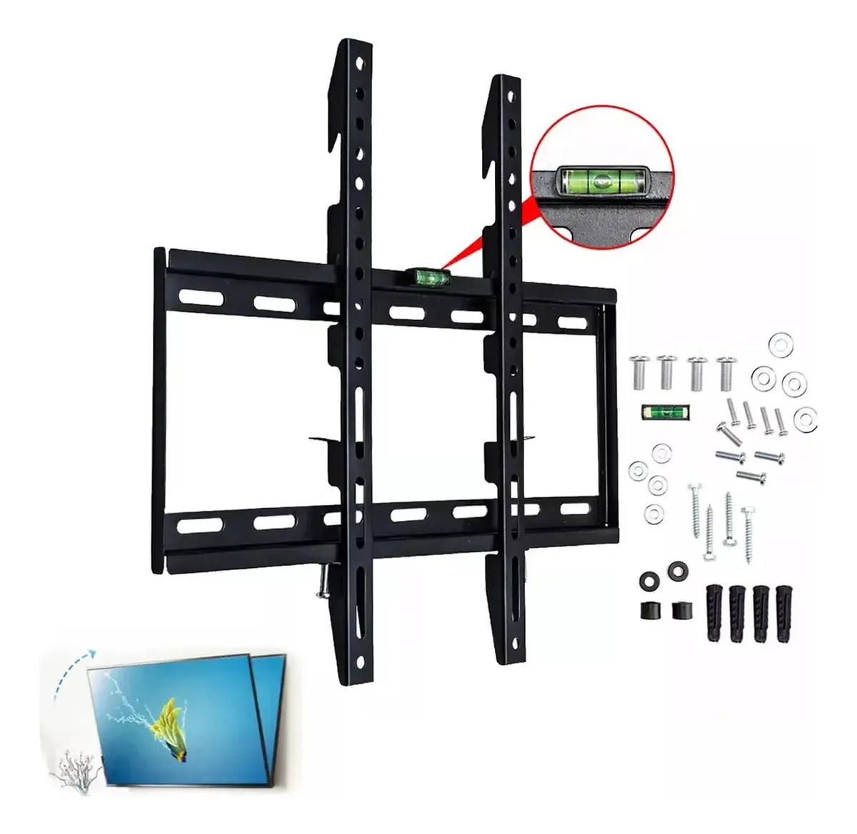 Suportes de monitor, suportes de tela de parede de 32-70 polegadas, suporte de monitor, suporte de tela de 55 polegadas ROSALIA
