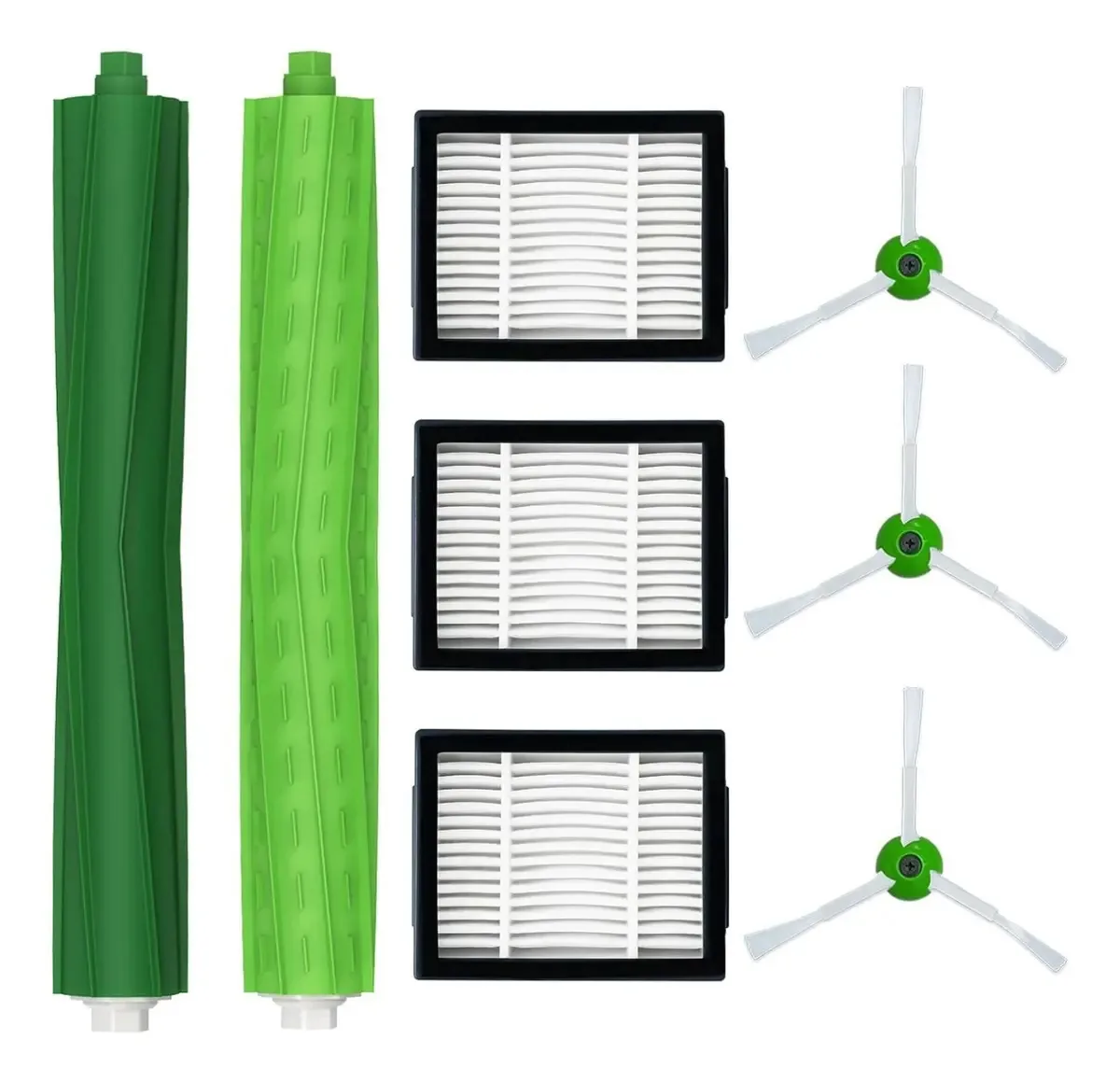 Kit de peças de reposição para escovas e filtros para Irobot i7/i7+/ E5/E6 Blue