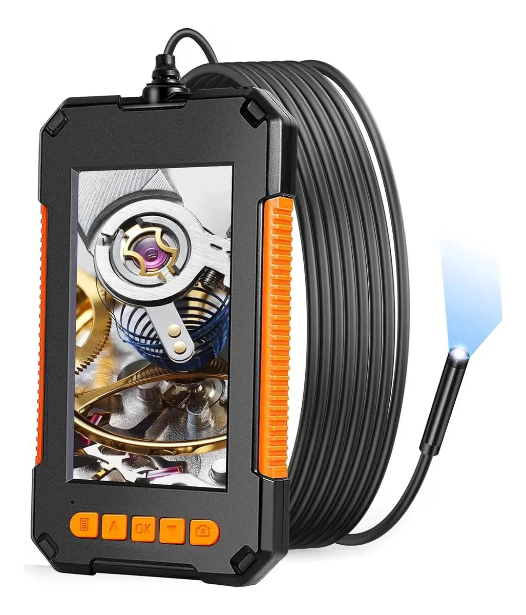 Câmera endoscópica digital Gafister Mechanics 8 LEDs 4.3 Telotenemos Endoscope Probe