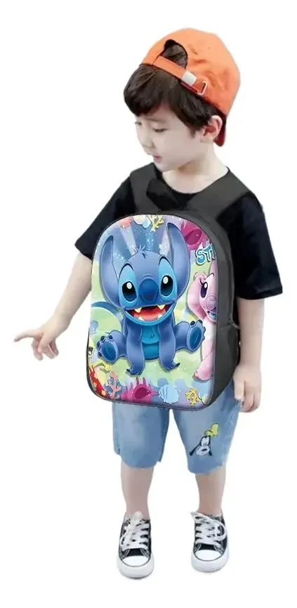 Mochila escolar Stitch de 3 peças para estudantes