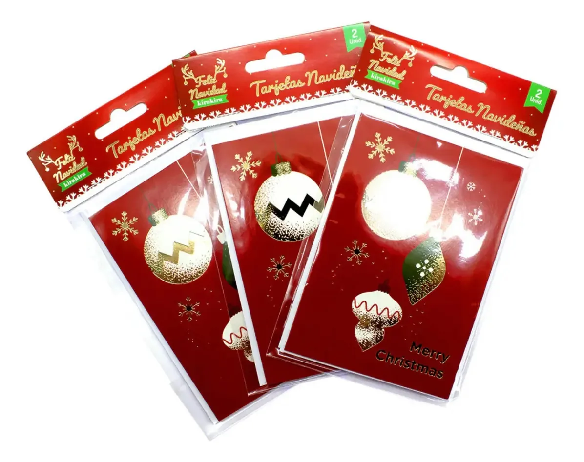 Cartões de Natal com cerca de 12 unidades dedicatórias