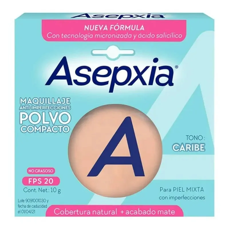 Base de maquiagem em pó para assepxia, anti-imperfeições, pó de maquiagem Bb, pó compacto, assepxia, natural fosco, maquiagem anti-imperfeição, 10 g - 10 ml, 10 g