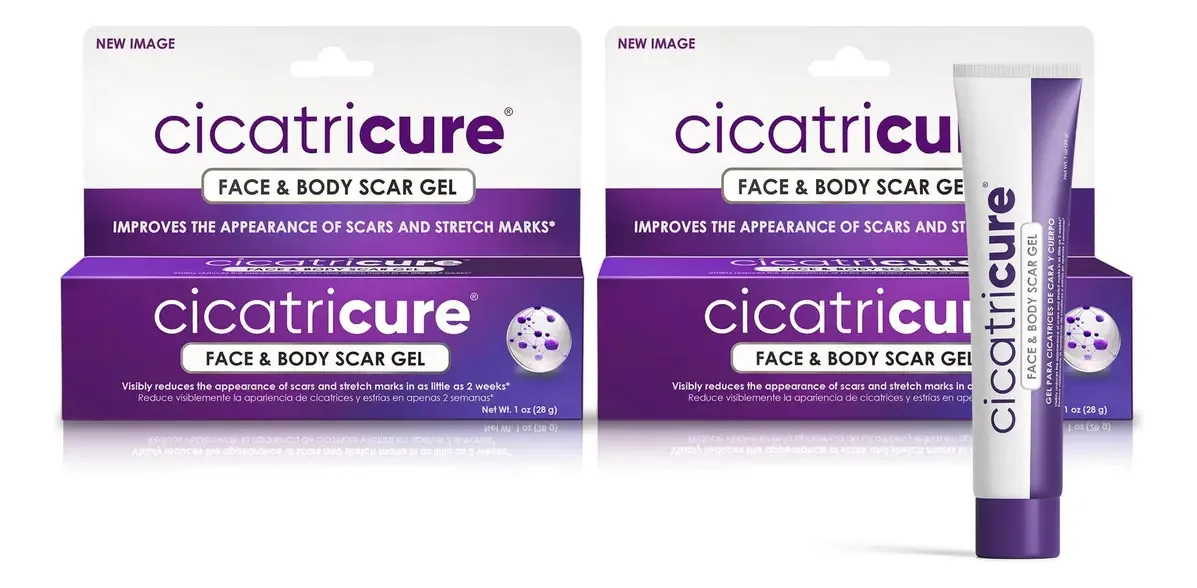 Gel Cicatricure para cicatrizes faciais e corporais, Reduc