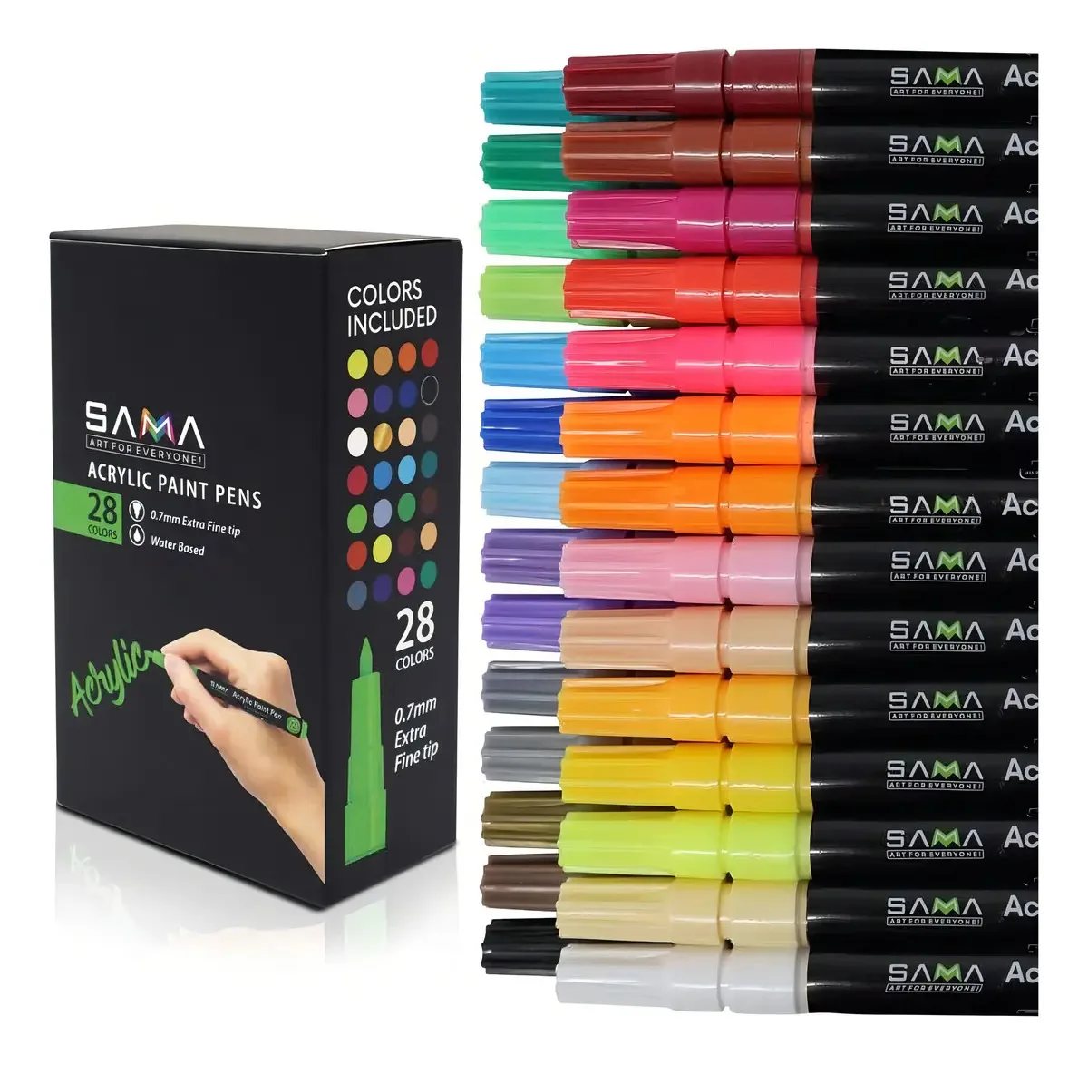 Marcadores de tinta acrílica Sama Marcadores de tinta 28 Y Y