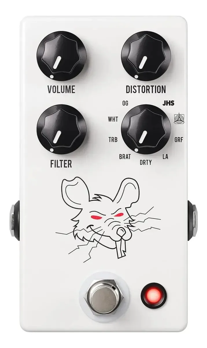 Jhs Packrat Distorion Pedal, Branco Branco