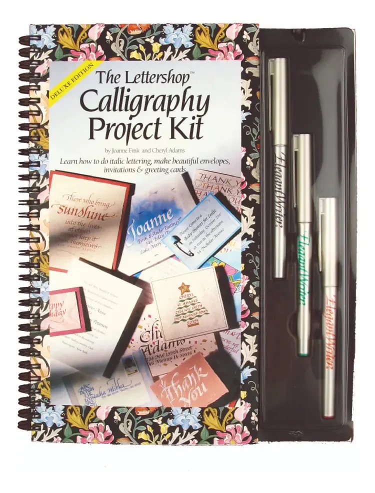 Kit Caligrafia Speedball Projetos 4 Peças Canetas e Apostila