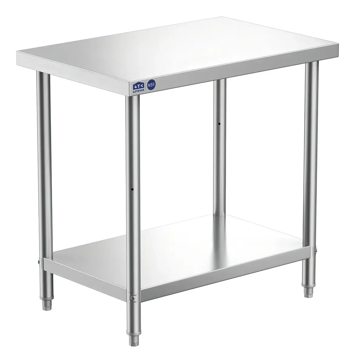 Mesa de preparação de aço inoxidável Leteuke Nsf, mesa