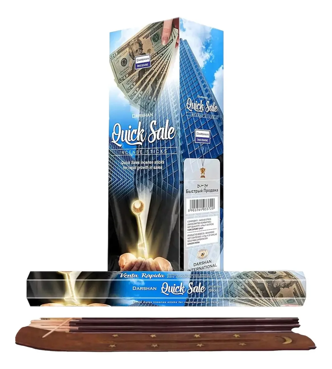 Incenso Darshan Mayoreo 120 palitos com porta-incenso Mais aroma, fragrância, venda rápida