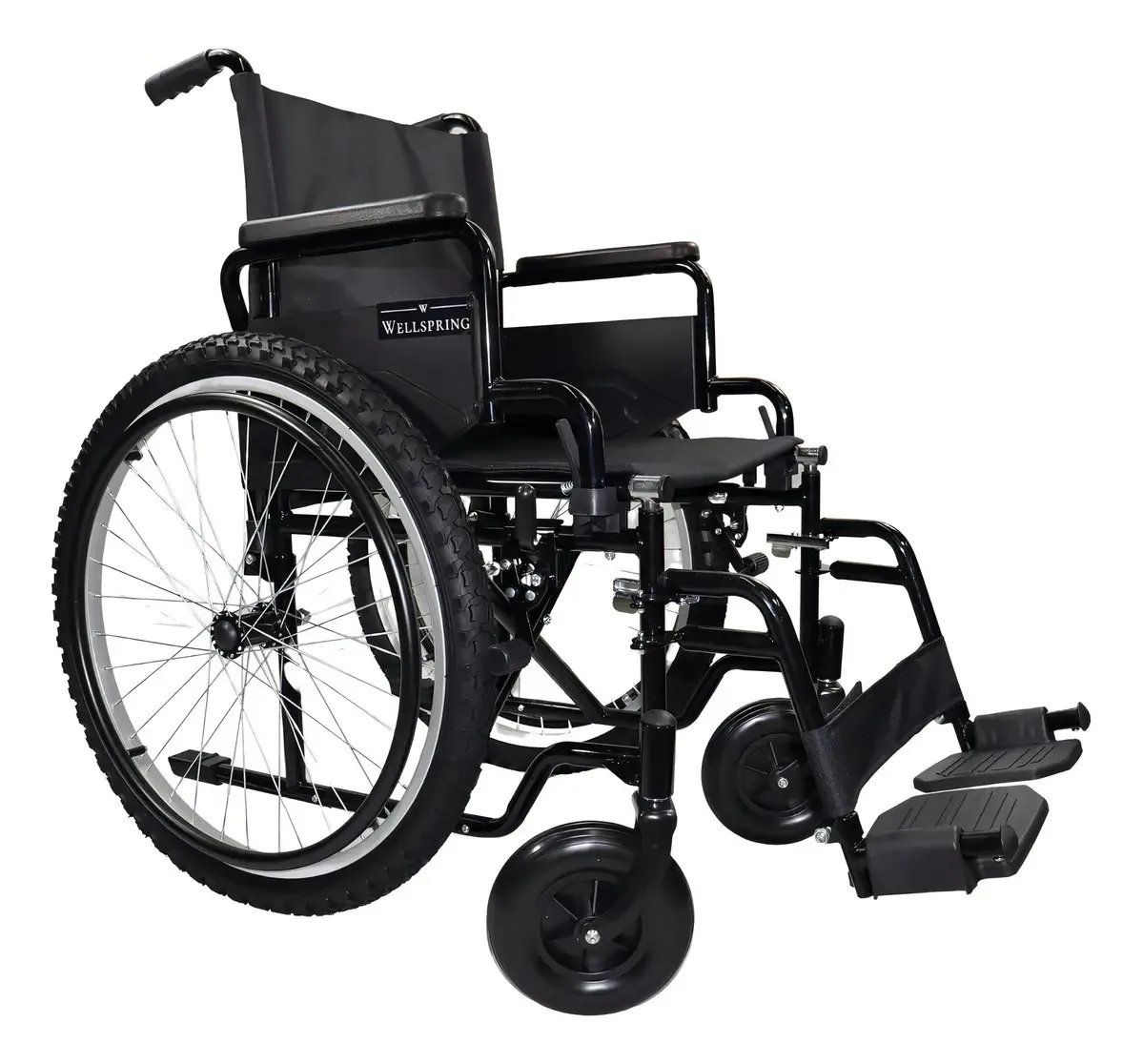 Pneus pneumáticos largos para cadeiras de rodas todo-o-terreno, cor de luxo, preto