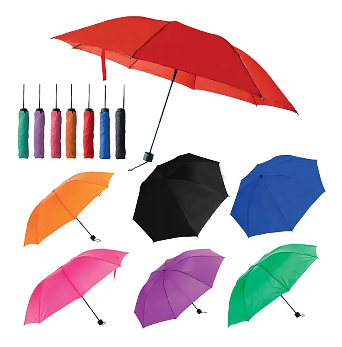 Guarda-chuva de bolso laranja