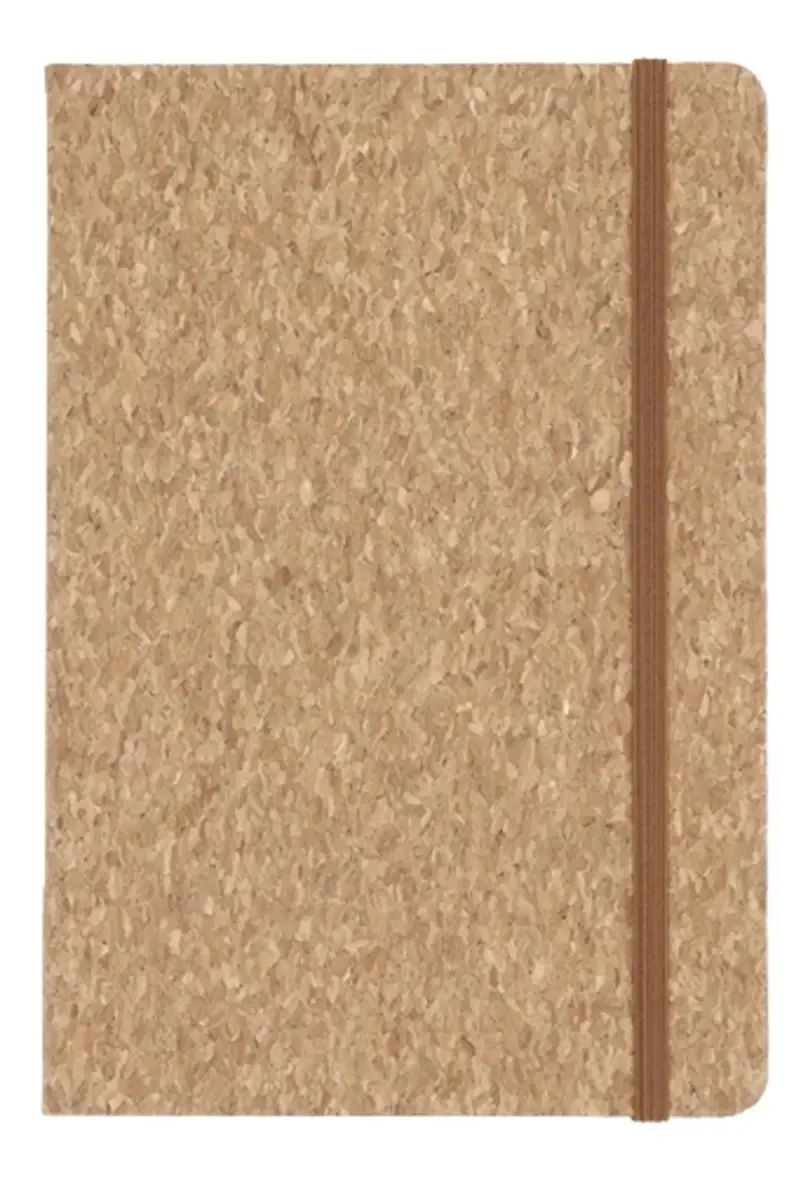 Caderno de Cortiça com Elástico e 76 Folhas Pautadas