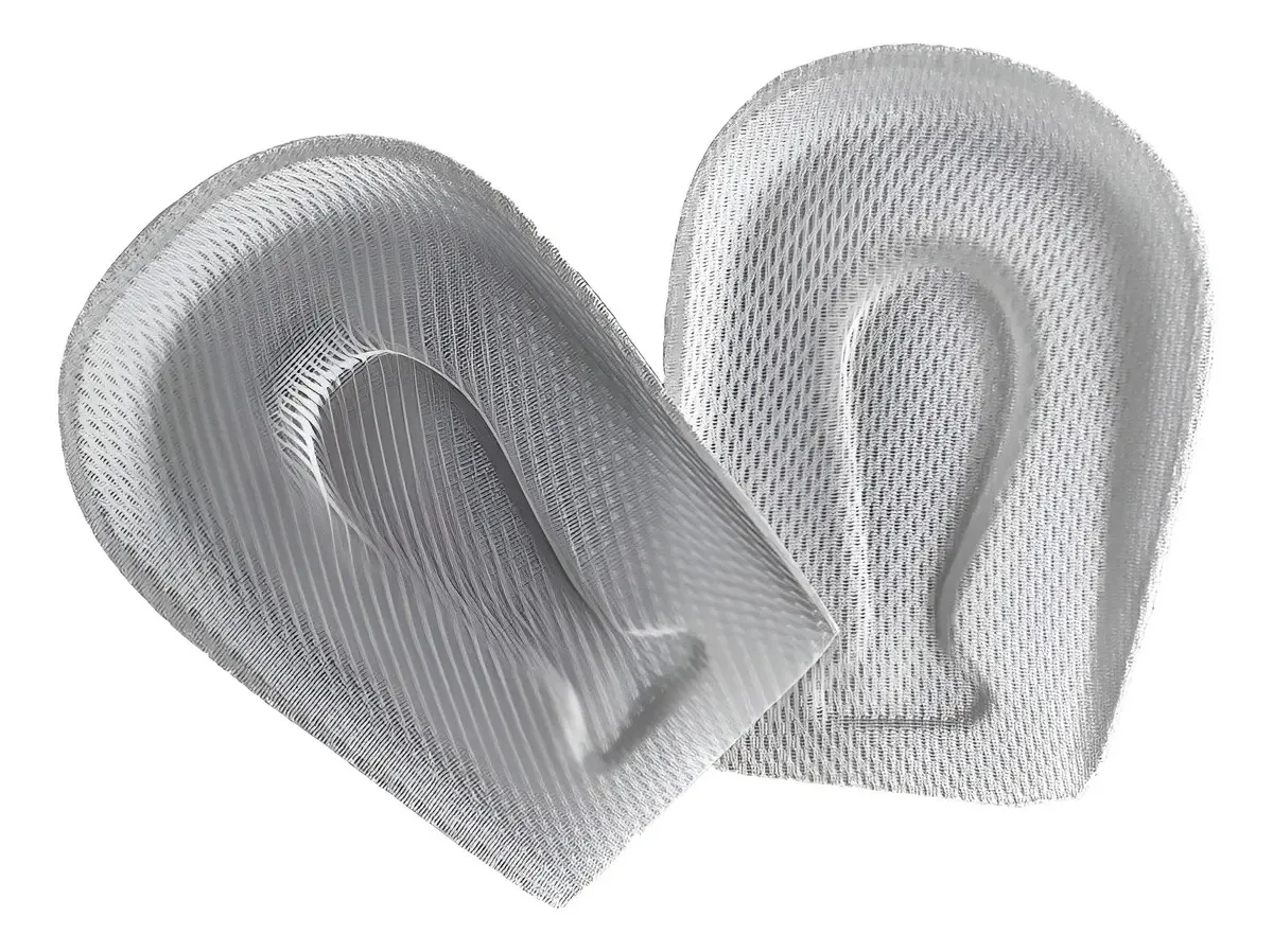 Almofada de calcanhar Espolon Almofada de calcanhar de gel transparente anti-impacto, cor masculina