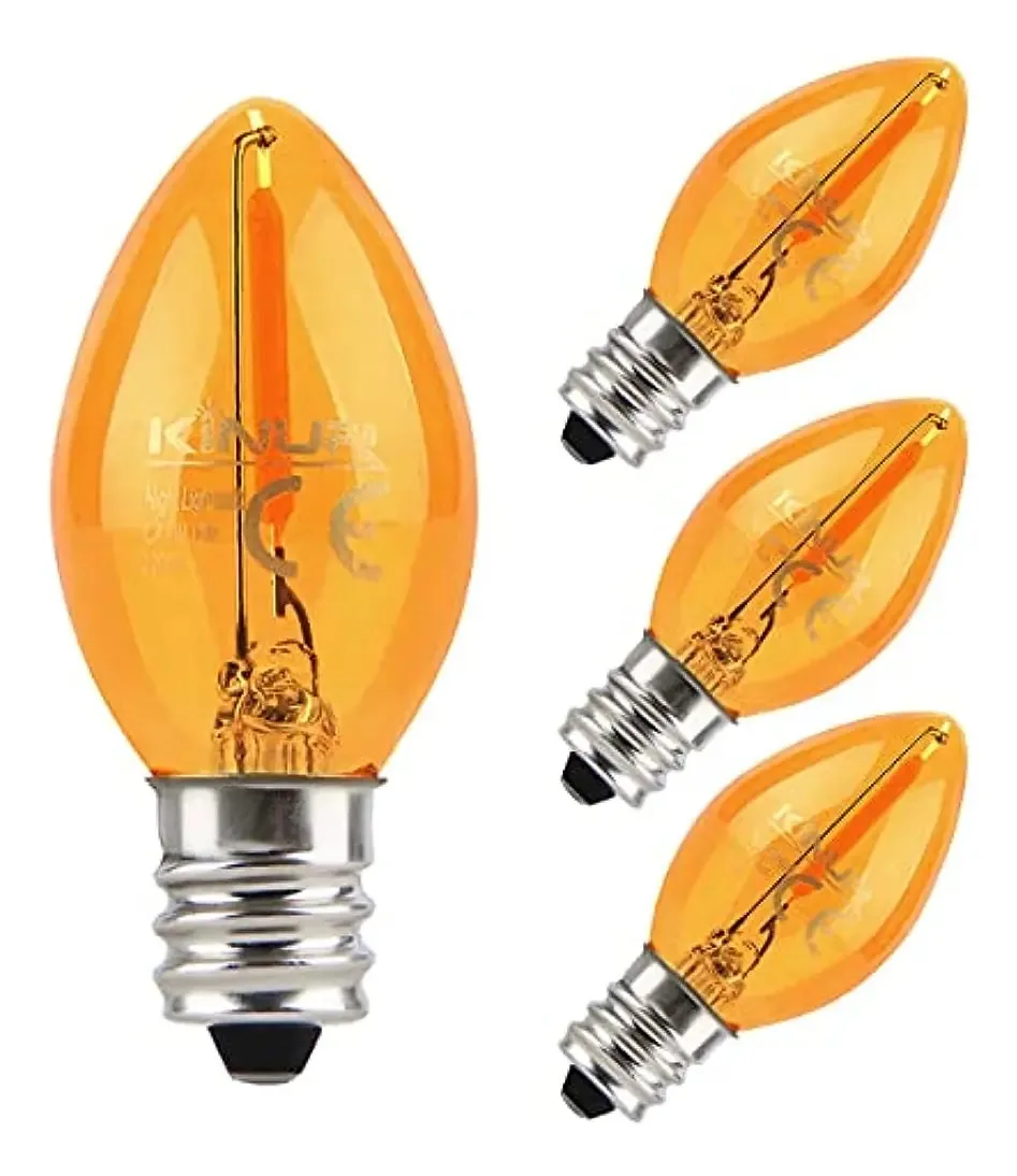 Lâmpadas LED noturnas, lâmpadas LED Kinur C7 E12 Ba